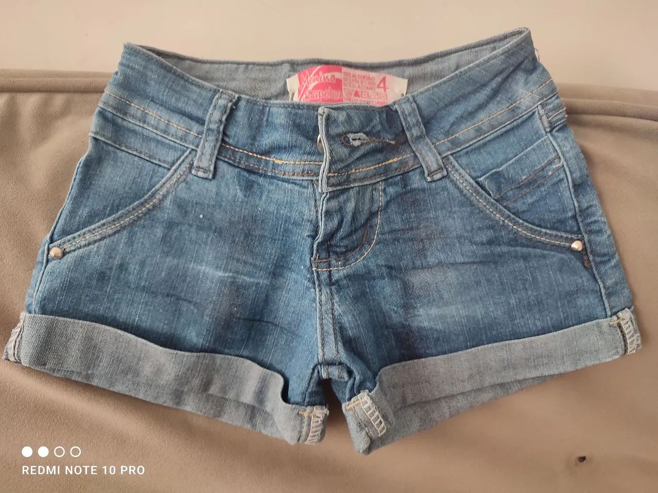 Short infantil jeans escuro  - Foto 2