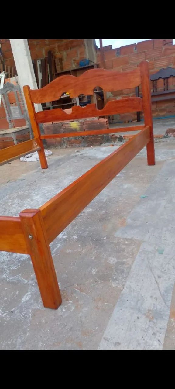 Cama de Peroba amarela com Angelim pedra - Foto 2
