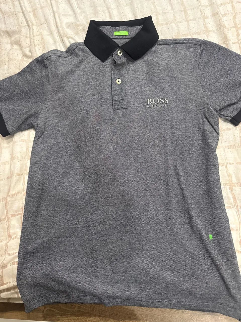 Camisa Polo Hugo Boss Cinza