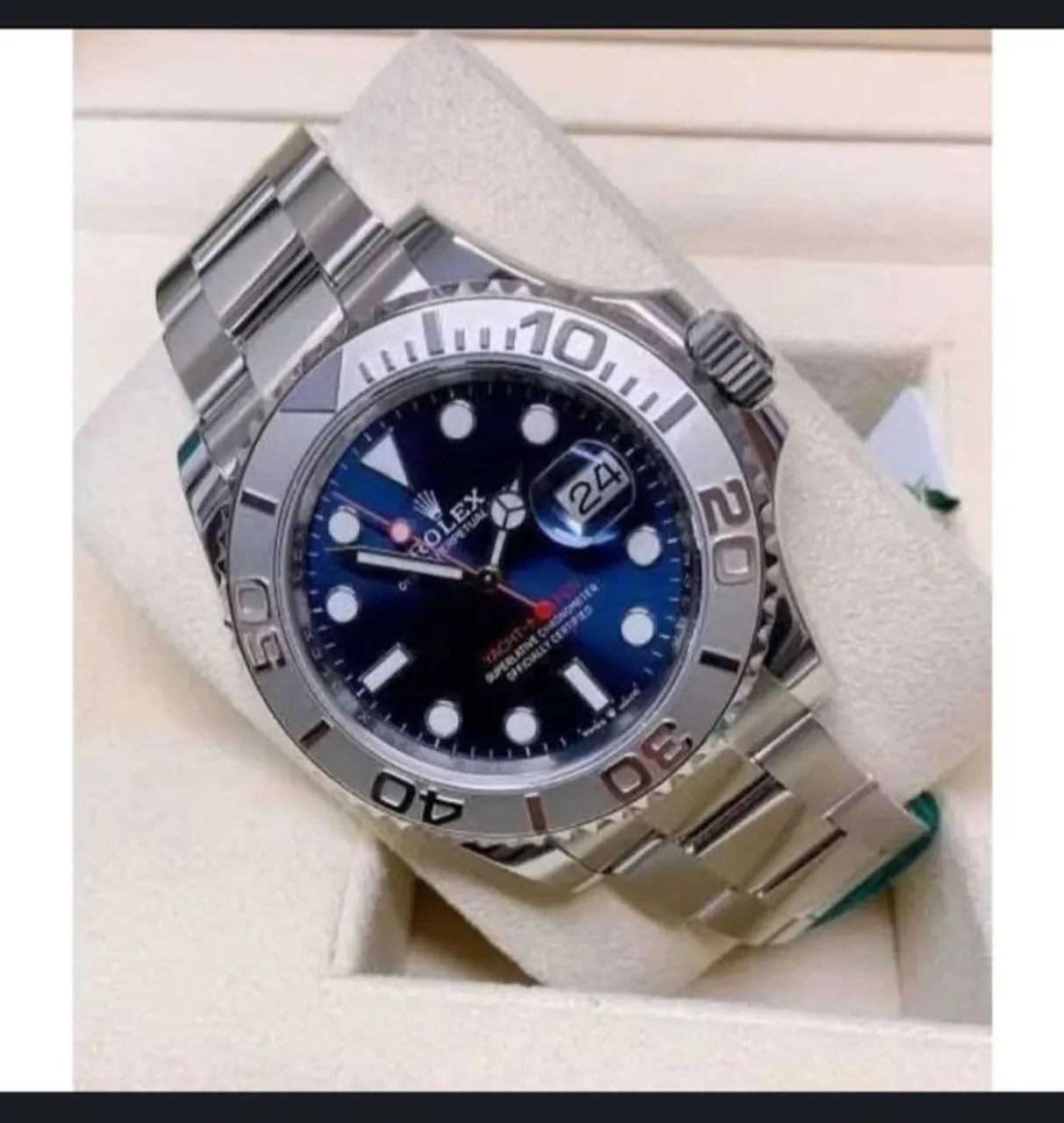 Rolex yach master visor azul linha Premium AAA+Suíço  - Foto 2
