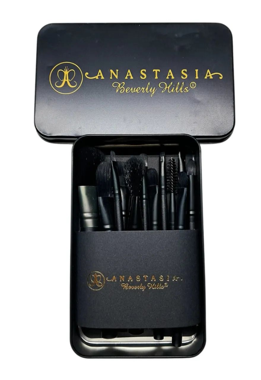 Kit 12 Pincéis de Maquiagem com Lata Estojo Presenteável - Foto 5