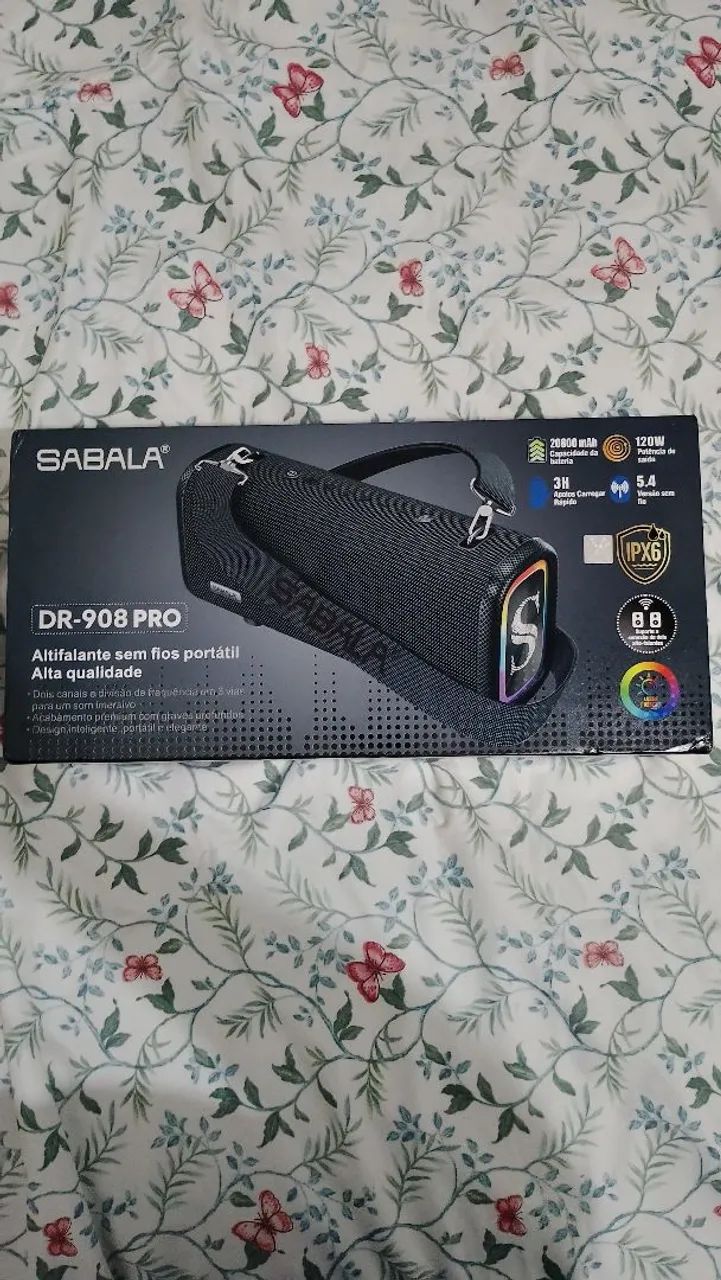 CAIXA DE SOM SABALA DR 908 PRO GRAVES POTENTES. 