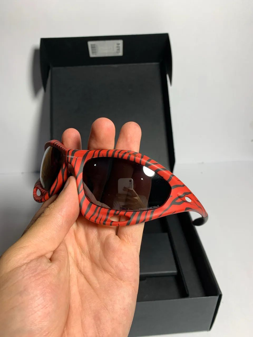 Óculos Oakley Racing Jacket - Red Tiger Murz (Completa