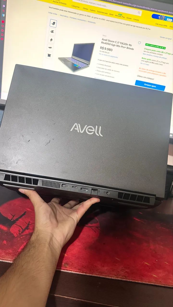 Notebook Gamer Avell i7 13ª Ger + RTX 4050 (Roda Tudo!) - Foto 5