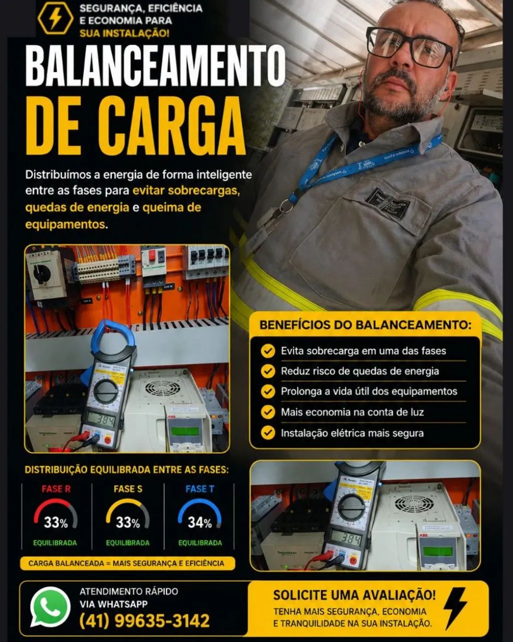 Elétrica, Eletricista, técnico com CREA e ART  - Foto 2