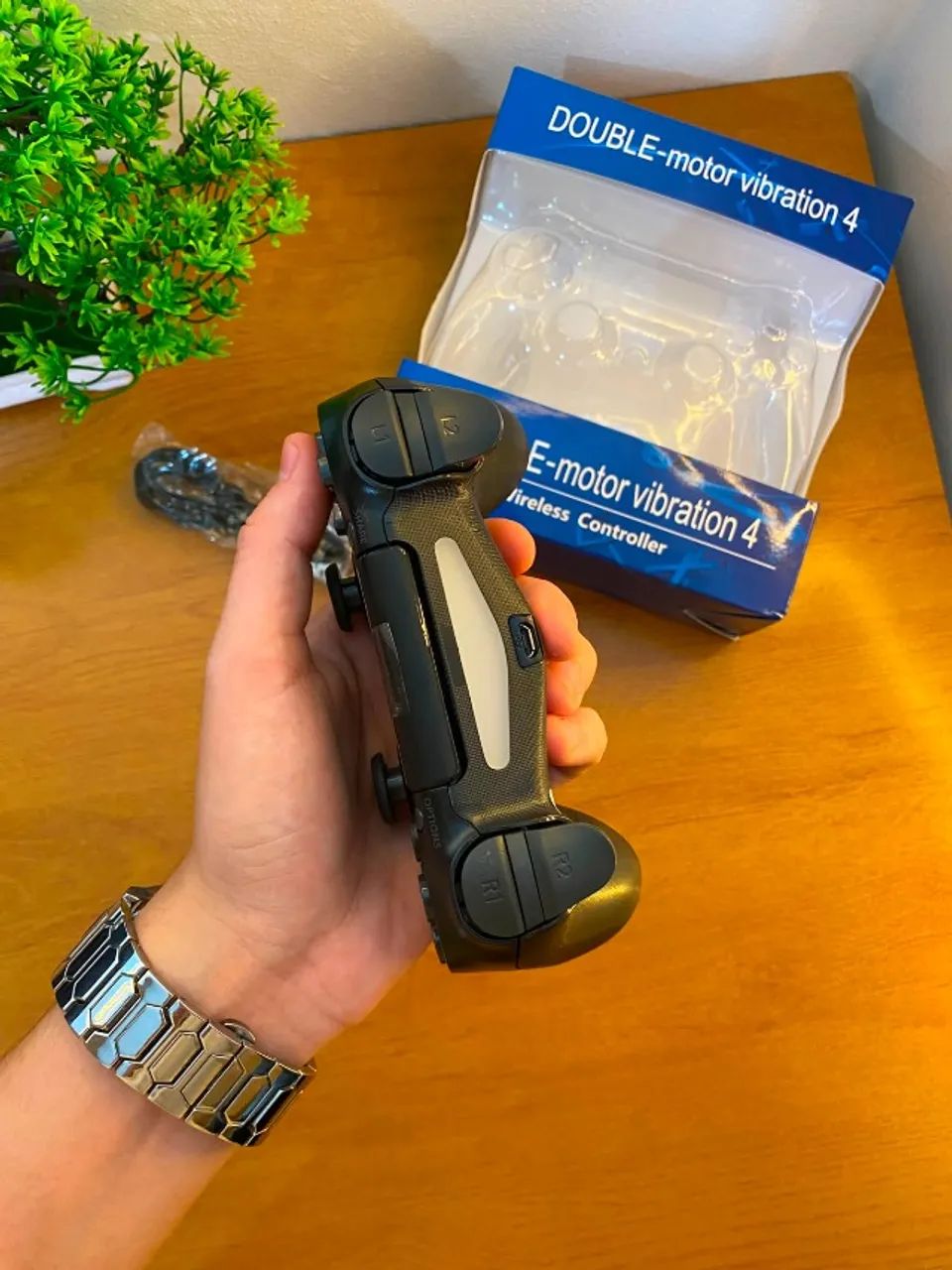 Controle PS4 Sem Fio com Vibração e Touchpad | Compatível com PC e Android - Foto 5