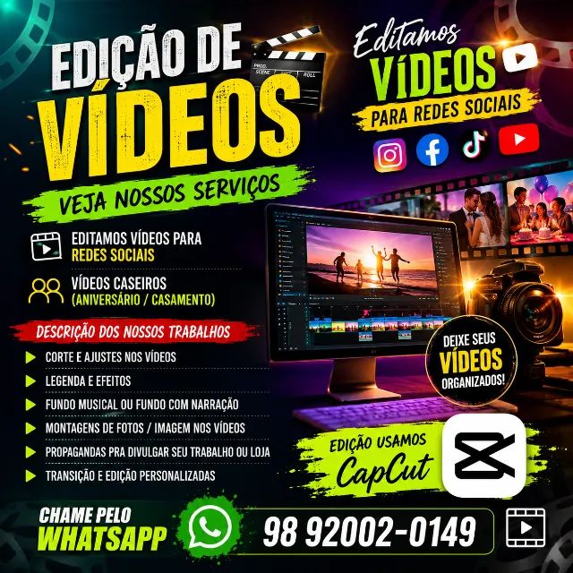 Edição de Videos (Redes Sociais) - Foto 2