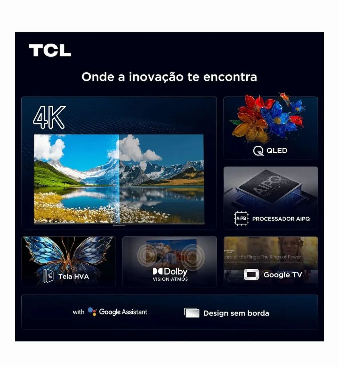 Tv TCL Qled 50 polegadas  - Foto 3