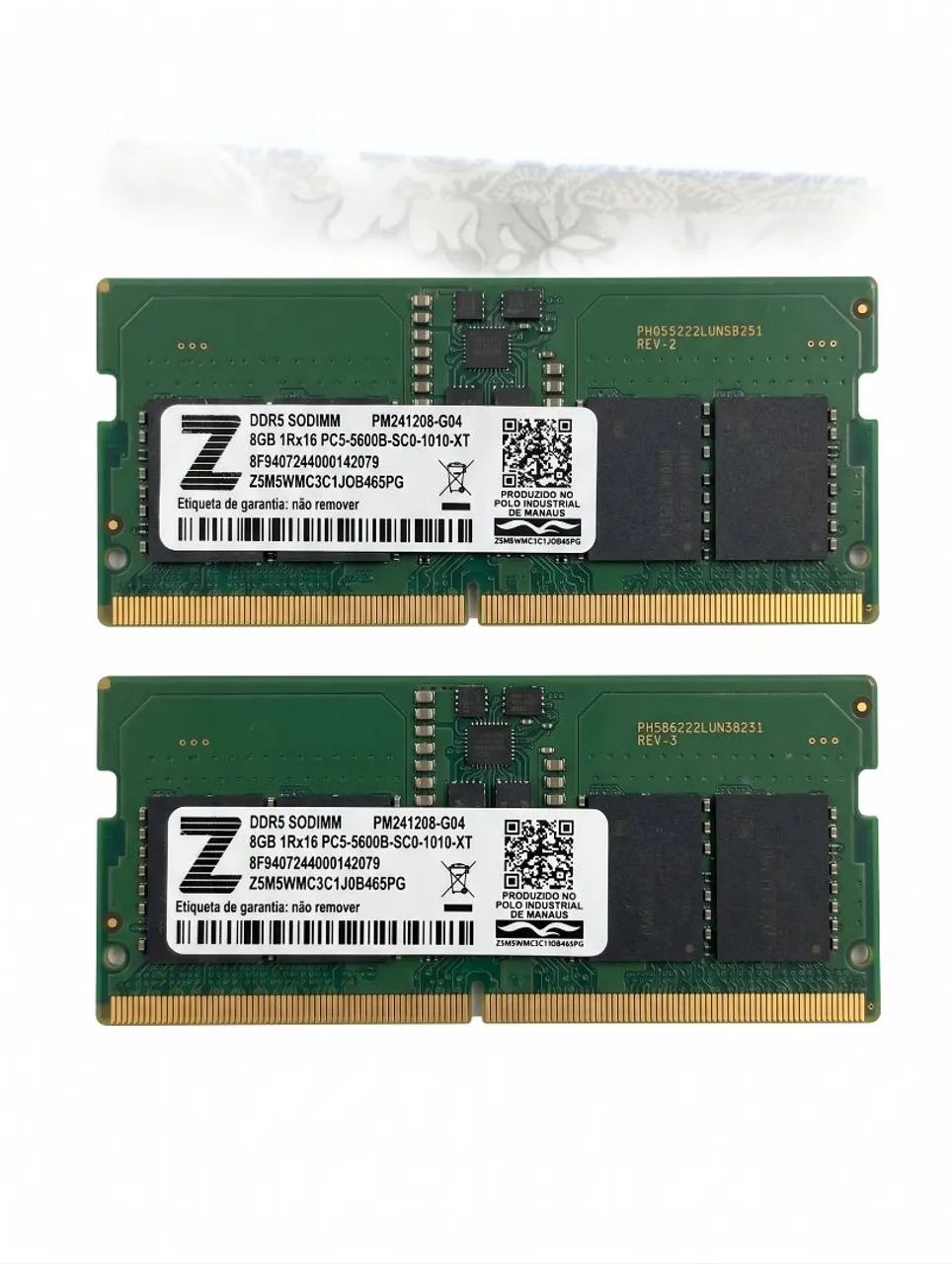 Memória RAM DDR5 5600Mhz SODIMM Zilia 16GB (2x8) - Memória RAM