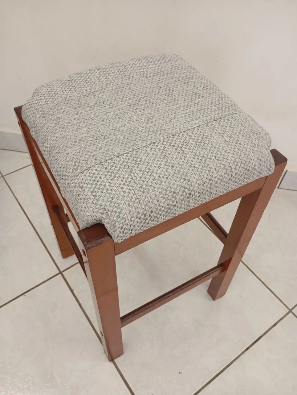 Banqueta Madeira Maciça 50cm - Foto 5