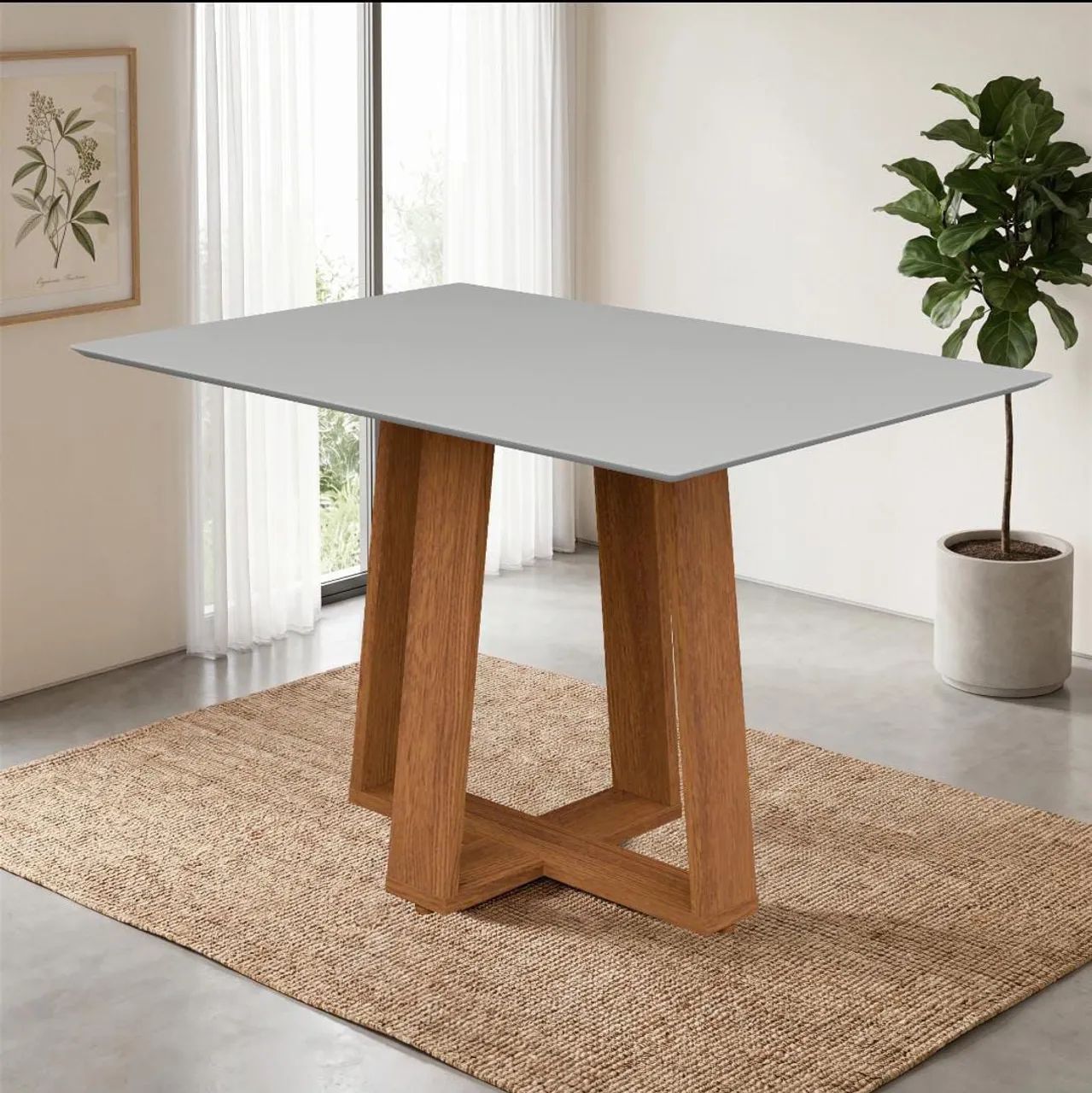 Mesa retangular 1.20 100% MDF  - Foto 2