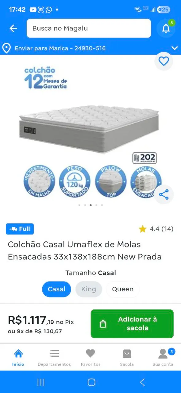 Vendendo uma cama novinha nem 1 mês de uso - Camas e Colchões