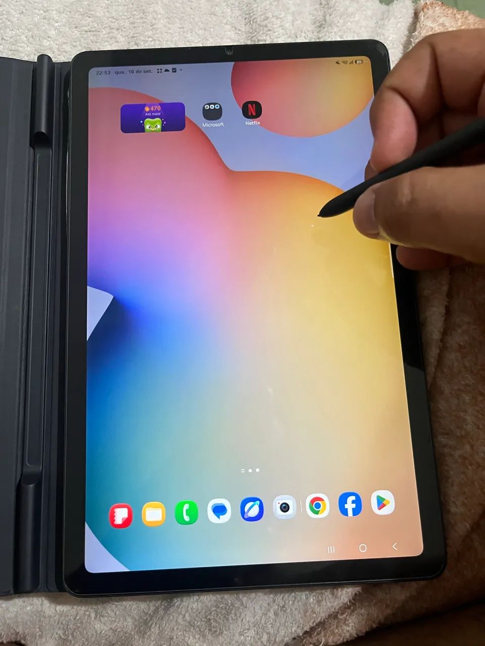 Tablet Samsung Galaxy Tab S6 Lite 128gb 4gb Ram 10.4' 4g Cor Cinza - POUCO USO  - Foto 5