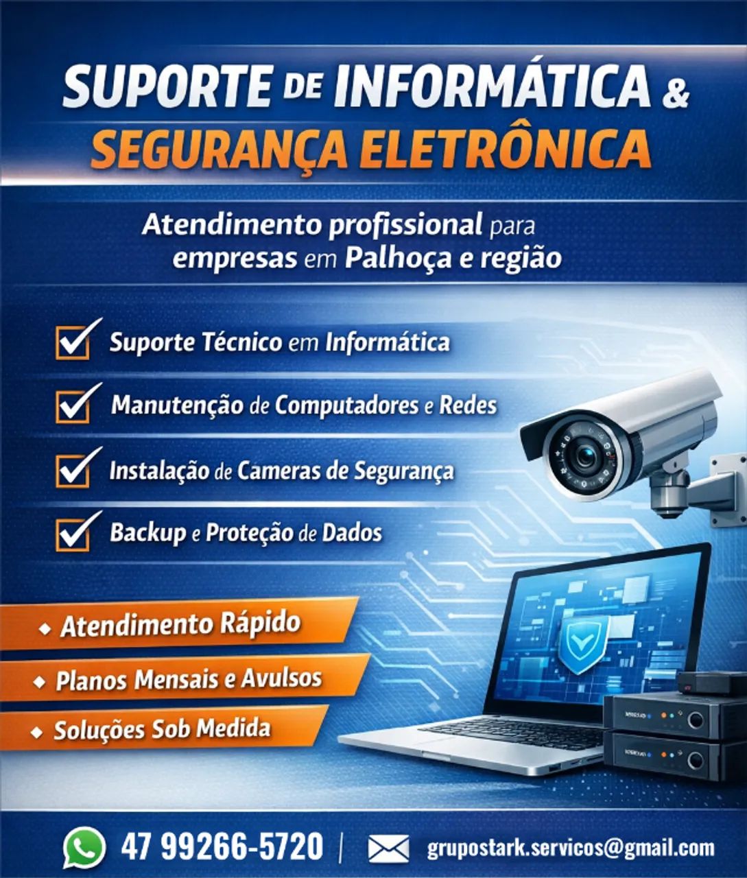 Venda e Manutenção de Computadores e Câmeras de Segurança