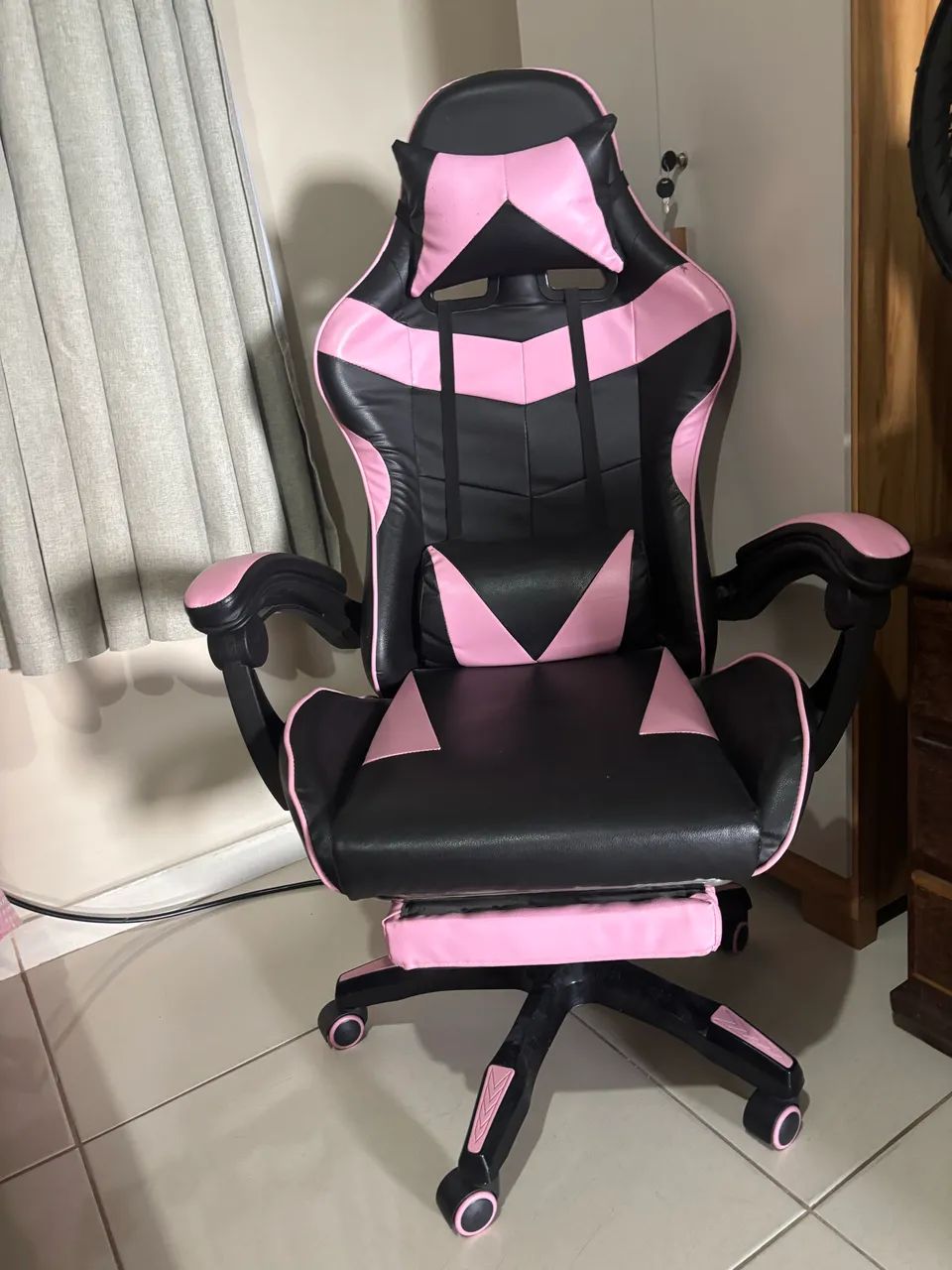 Cadeira Gamer rosa  - Foto 2