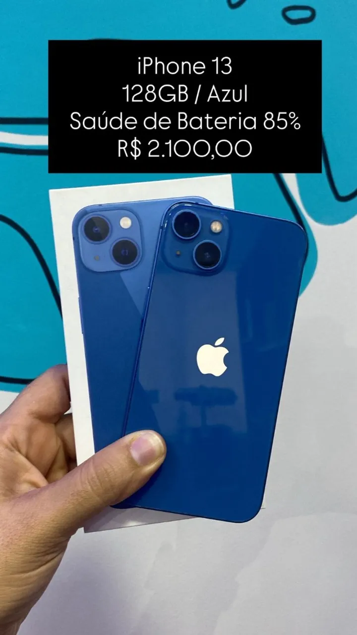 Seminovo: iPhone 12 Pro 128GB Azul - Bateria 78% - Detalhe na Tela