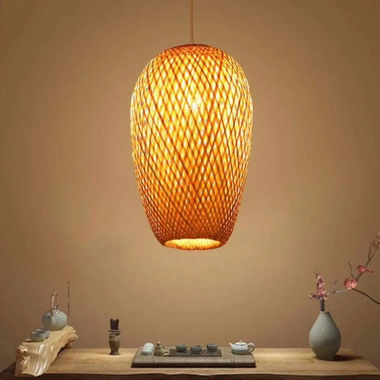 ? Lustre Pendente de Bambu - Design Moderno e Sofisticado - Foto 2