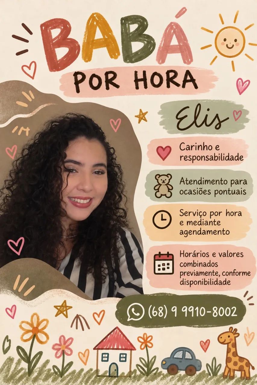 Babá POR HORA (Freelancer)