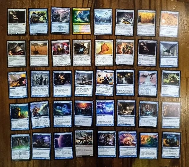 Lote Magic The Gathering 330 Cartas + Brinde Cartas Azul LT 02 - Foto 3