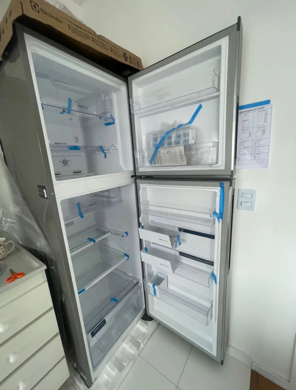 Geladeira Eletrolux inox 
