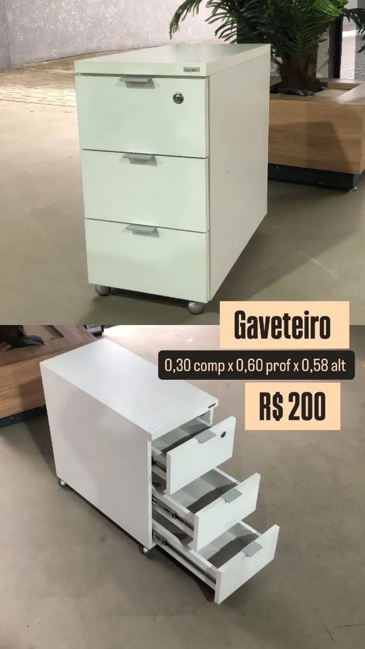 GAVETEIRO BRANCO