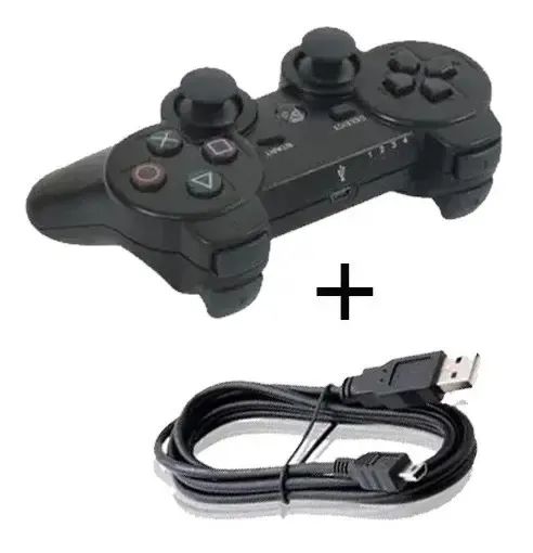 Controle wireless USB com feedback para jogos em PC e PS3 Pronta entrega - Foto 2