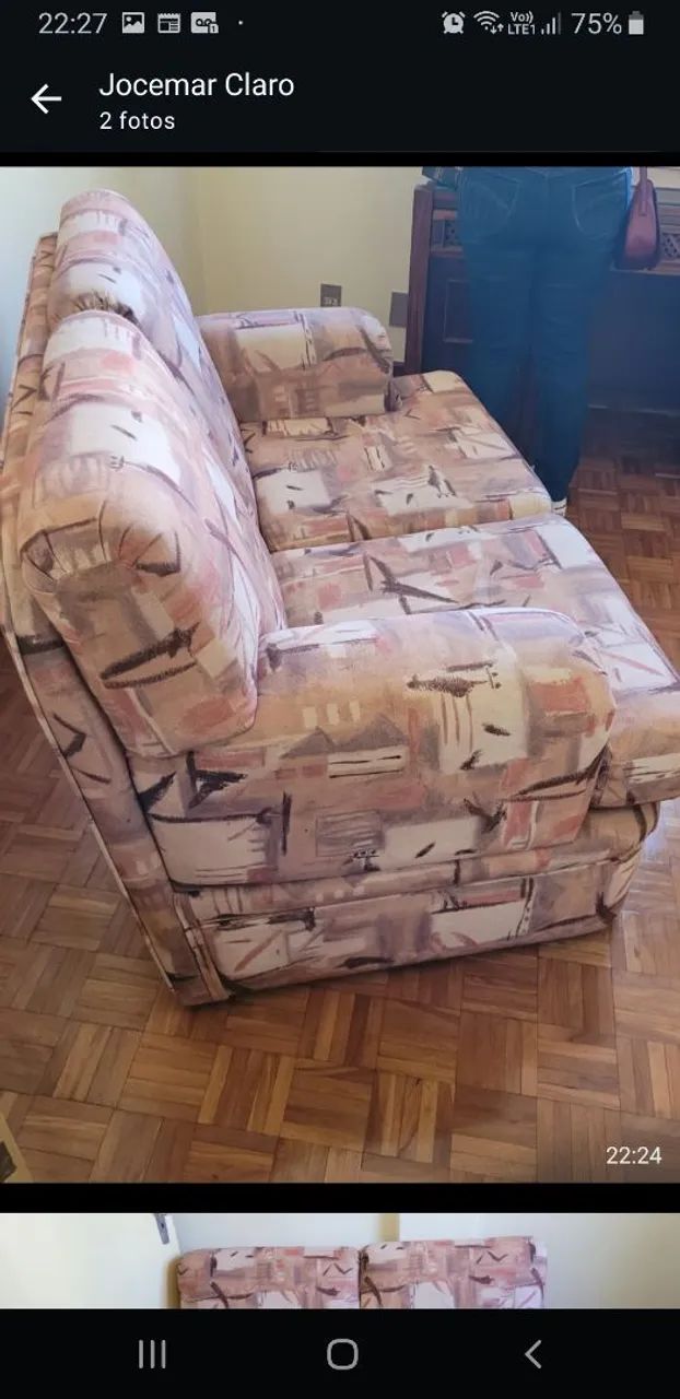 Sofá 2 lugares R$800,00 - Foto 2