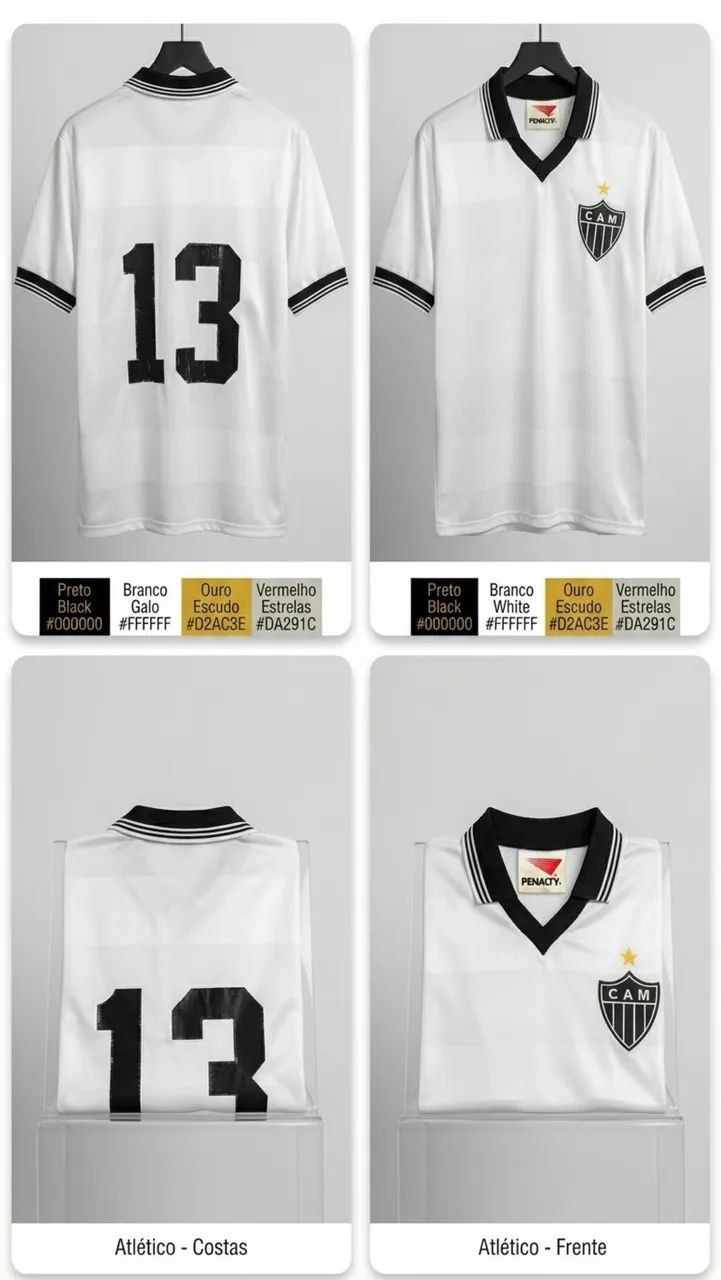 Camisa Atlético Mineiro Década de 80 - Foto 5