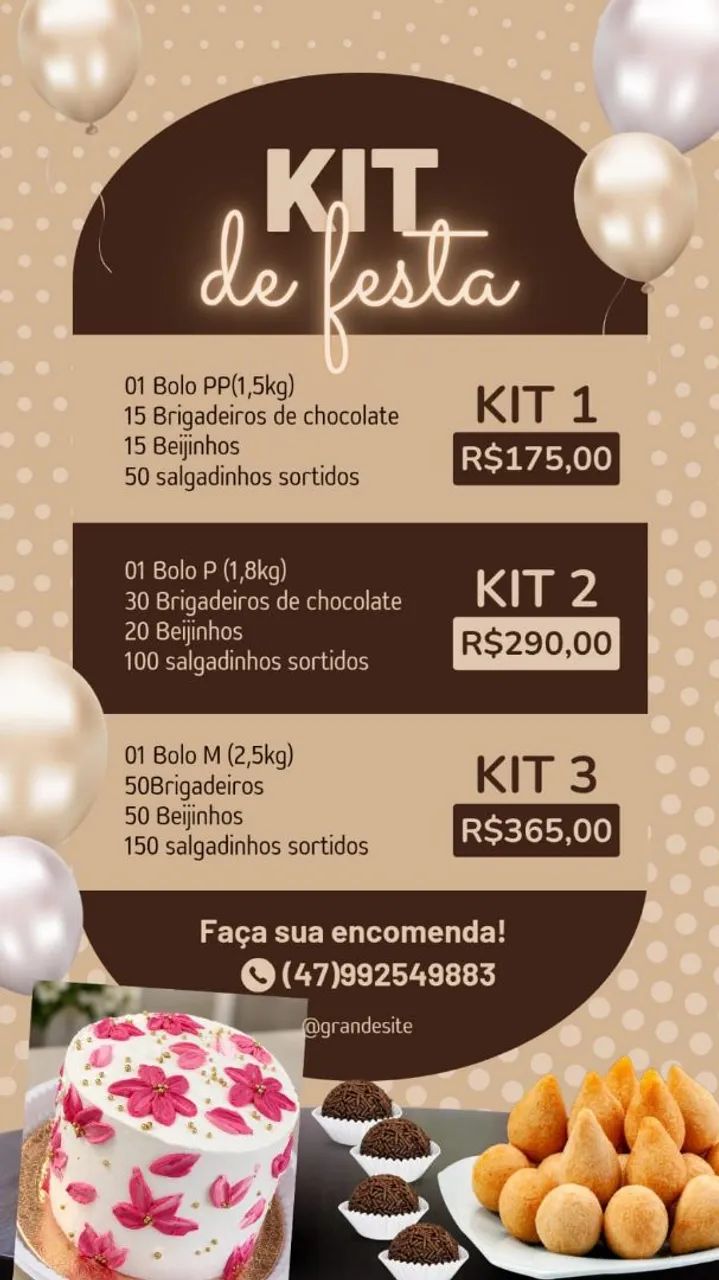 Bolos e kits com doces e salgados - Foto 5