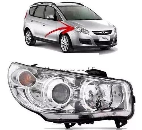 Farol Foco Duplo Cromado J6 2010 2012 13 2014 2015 Direito