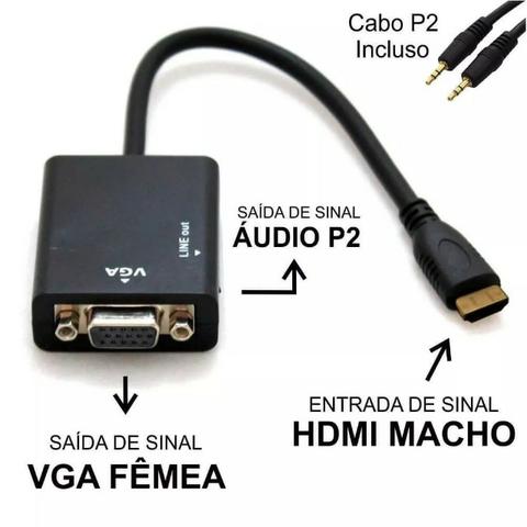 Adaptador Hdmi / Vga - Hd Conversion Cable (Entrega Grátis)