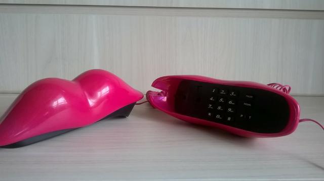 Telefone Beijo Labio Formato Boca clássico anos 80 - Foto 4