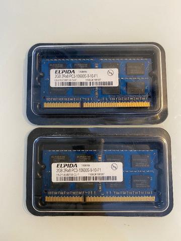2x Pentes de Memória Original Apple Elpida 2GB - Foto 3