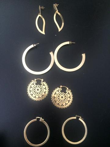 Brinco folhado dourado - Foto 2