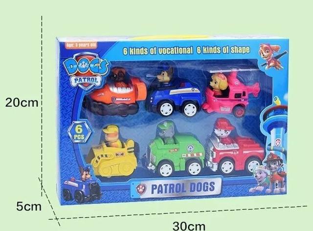Patrulha Canina Kit com 6 patrulheiros