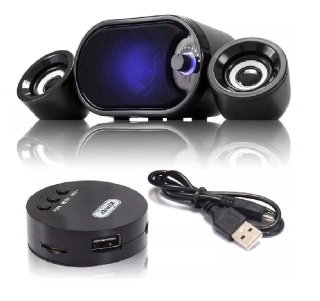 Caixa De Som Subwoofer Para Pc Com Bluetooth Kp-6018bh