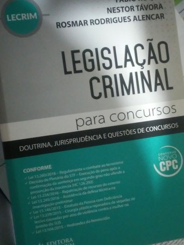 livro de legislação criminal
