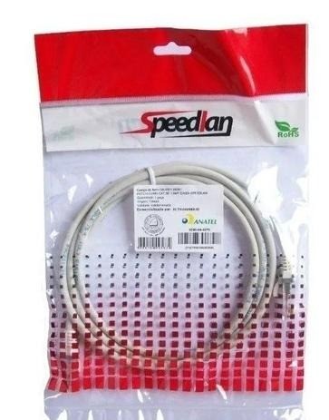 Cabo Rede Cat5 8 Vias - Conector RJ45 - 2 Metros