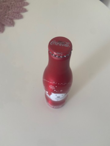 Garrafa Urso Braço Aberto Coca-cola Alumínio Natal 2016 - Foto 2