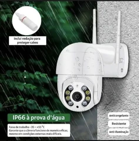 Câmera Dome Externa Wifi pelo celular a prova d'água  - Foto 4