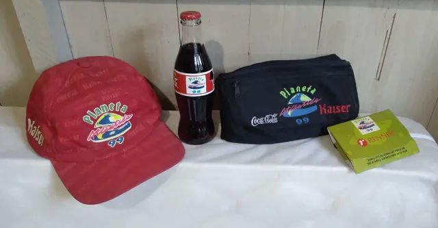 Kit Boné+Garrafa Coca-Cola+Pochete+Binóculo 