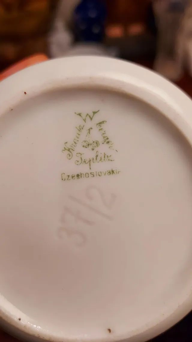 Trio de xícaras para chá Tcheca (detalhes na borda) - Foto 4