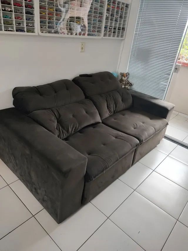 Vendo sofá retrátil e reclinável Móveis Aventureiro, Joinville 1243891926 OLX