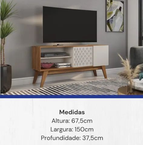 Sala bancada rack pra t.v até 50"