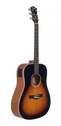 Violão acústico Tagima TW-25 EQ para destros drop sunburst sarin  - Foto 4