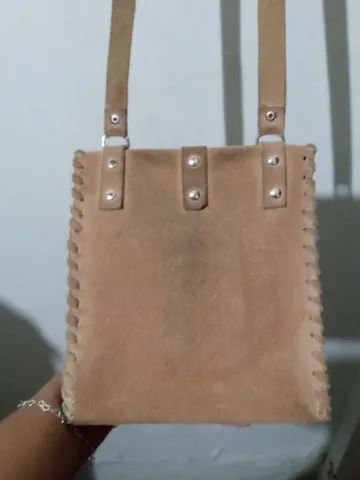 Bolsa transversal feminina de couro legítimo - Foto 4