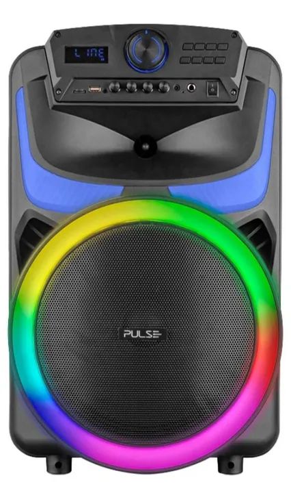 Caixa de Som Portátil com Bluetooth e Iluminação LED 550W  - Foto 2