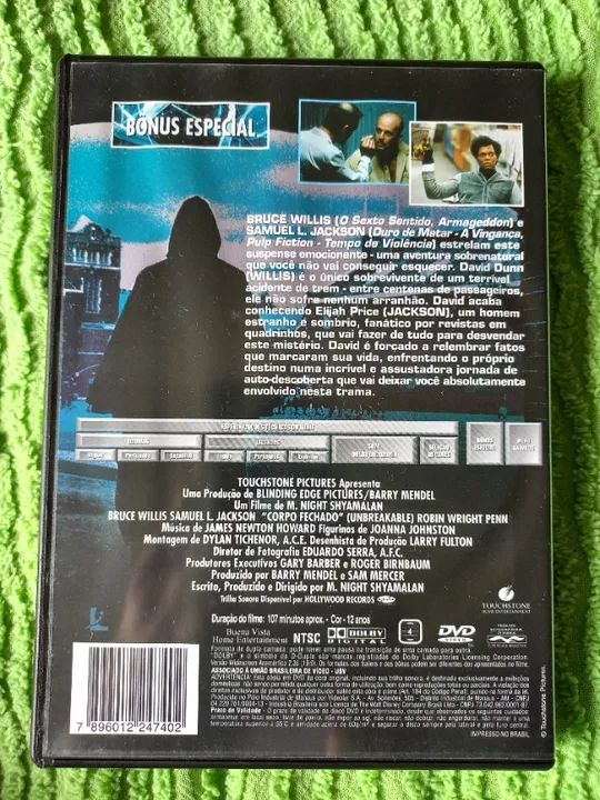 DVD Corpo Fechado - Bruce Willis e Samuel L Jackson - Foto 2