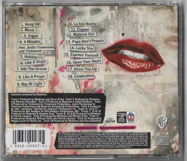 Madonna - Celebration (Format:  CD, Compilation, Remastered,Brasil - Foto 3
