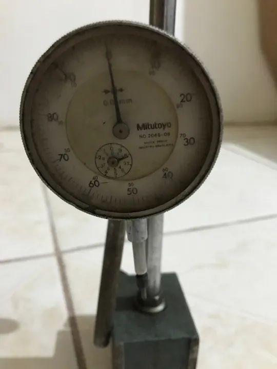 Relógio comparador com suporte  - Foto 3